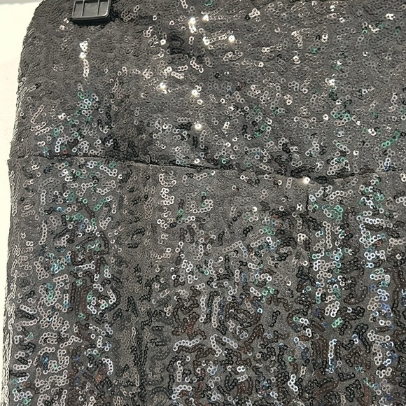 TIPSY ELVES BLACK SEQUIN HIGH WAISTED LEGGINGS WOMEN’S LARGE NEW WITH TAGS - Picture 3 of 6